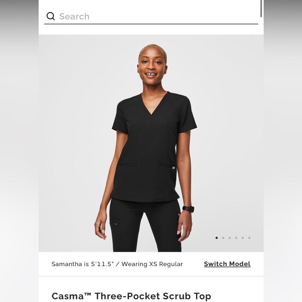 Figs Casma 3 pocket scrub top
